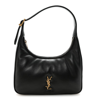 Saint Laurent Plunged Lambskin Calypso Mini Hobo Black 1 of 9