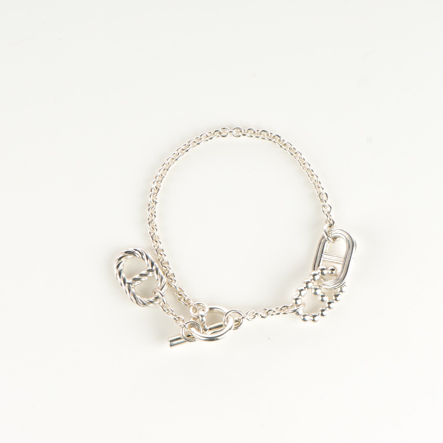 Hermes Sterling Silver Parade Bracelet M 3 of 6