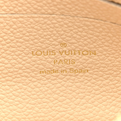Louis Vuitton LOUIS VUITTON Empreinte Snakeskin Double Zip Pochette Creme 7 of 10