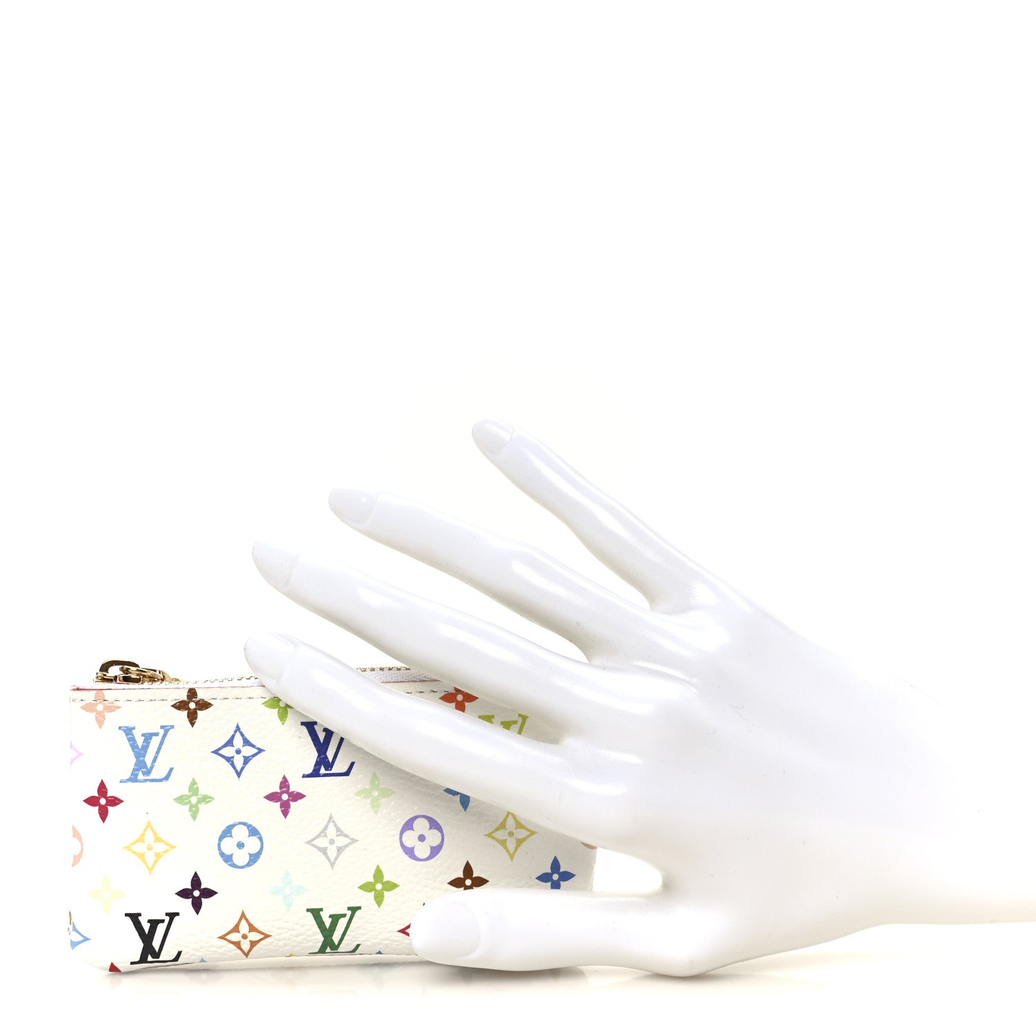 Louis Vuitton LV X TM Monogram Multicolor Key Pouch White 2 of 9