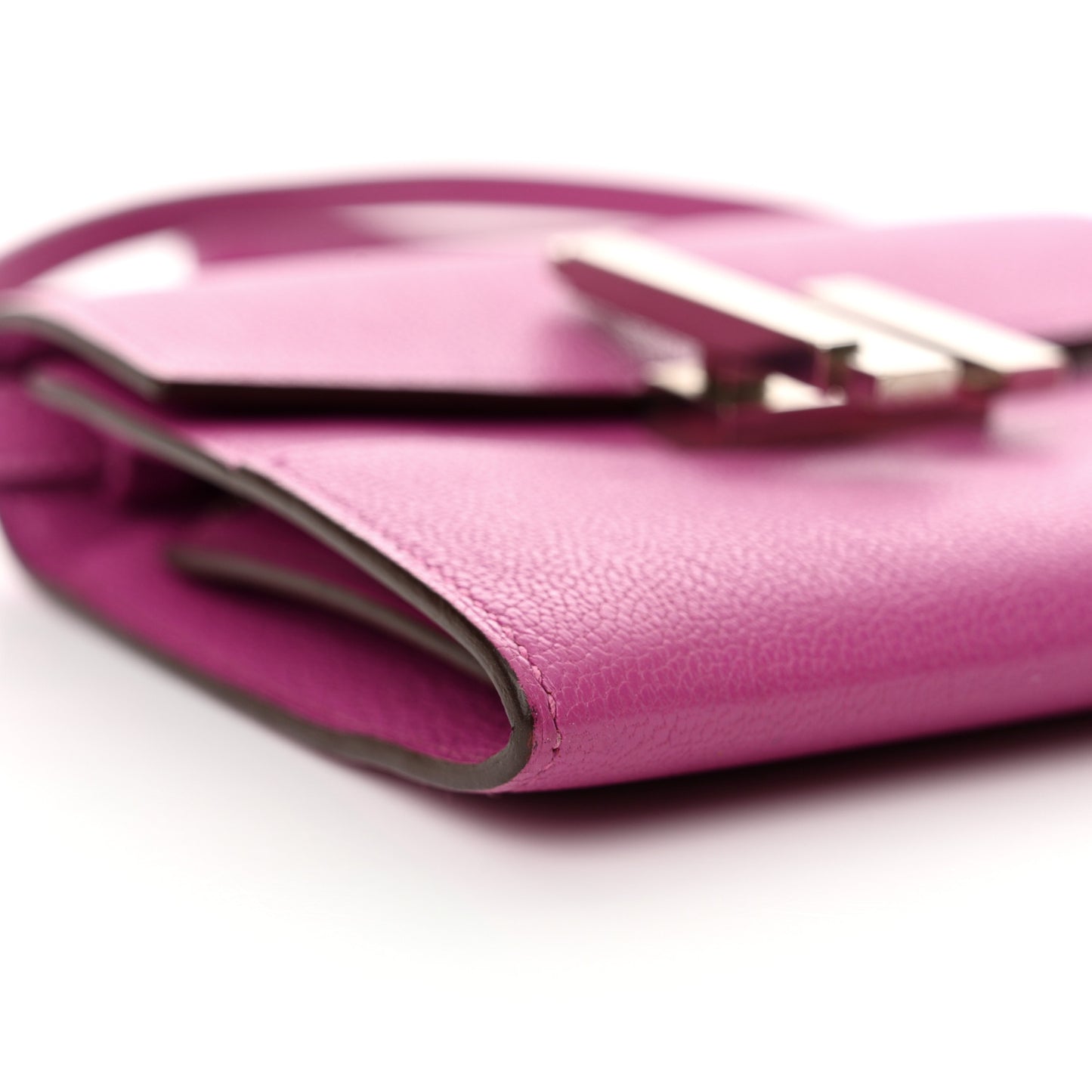 Chevre Mysore Mini Cinhetic Wallet Rose Pourpre