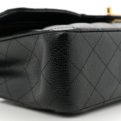 Chanel Caviar Quilted Medium Double Flap Black 9 of 10