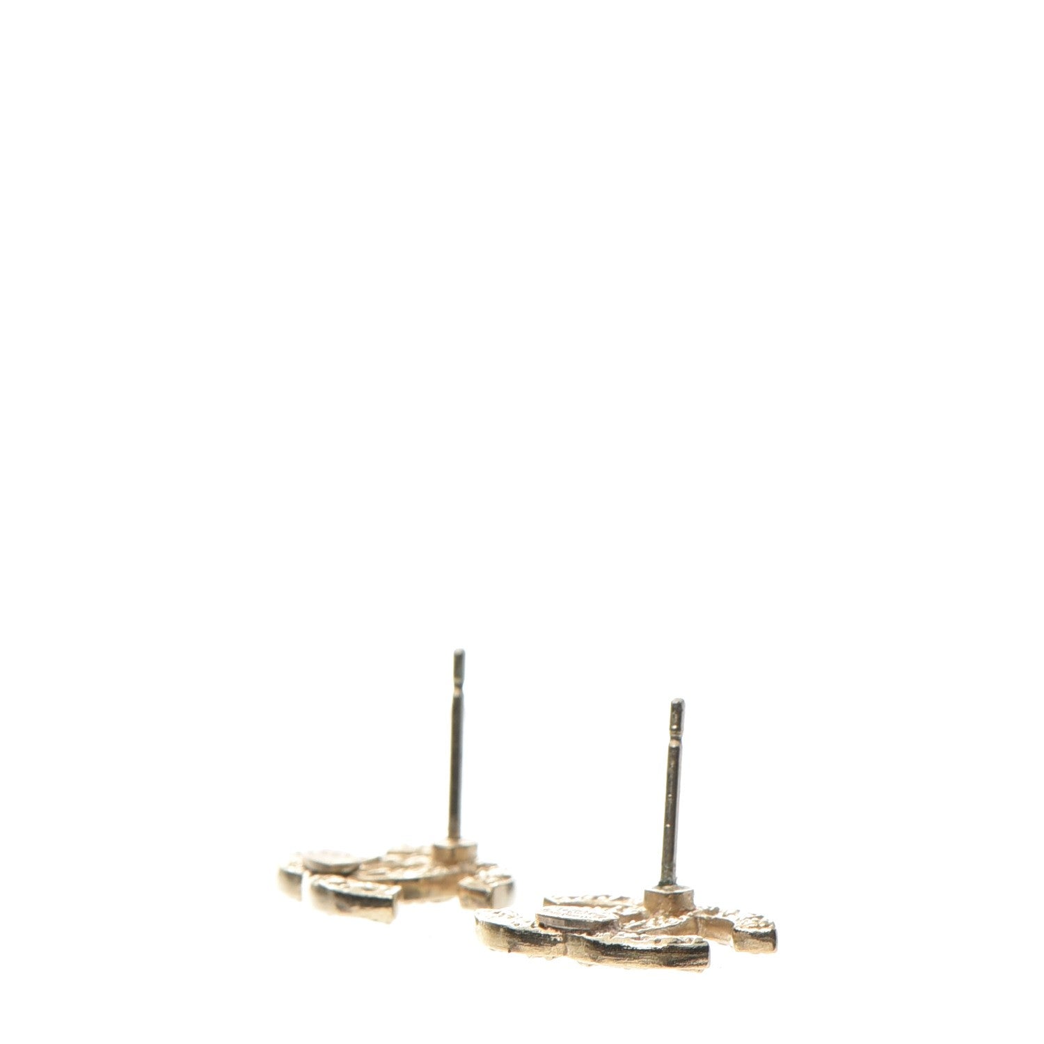 Chanel Chain CC Earrings Gold 4 of 7