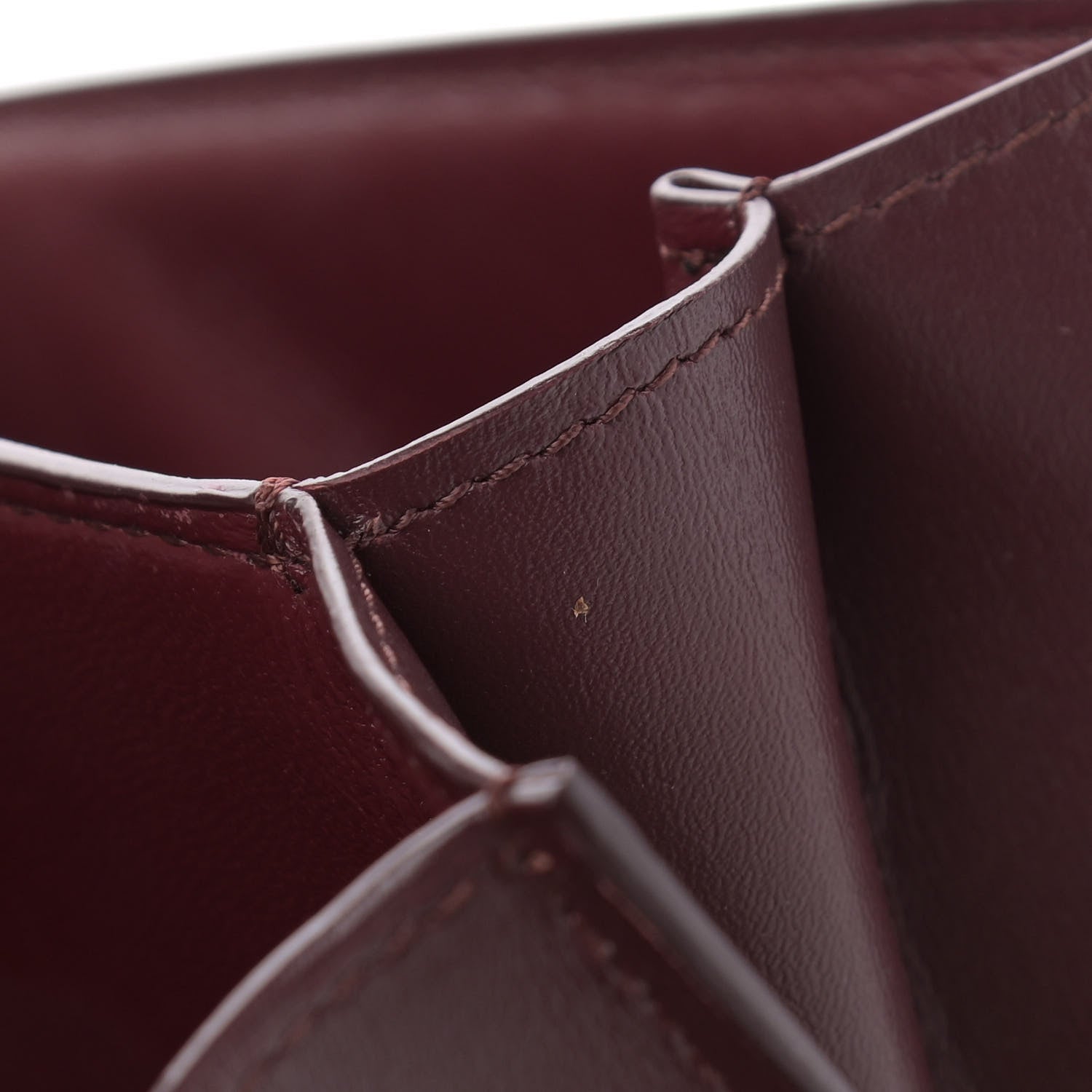 Celine Box Calfskin Medium Classic Box Flap Bag Burgundy 11 of 11