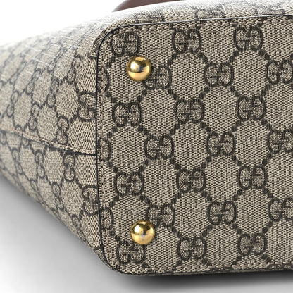 Gucci GG Supreme Monogram Medium Zippered Bucket Tote Beige Tuscany 10 of 13