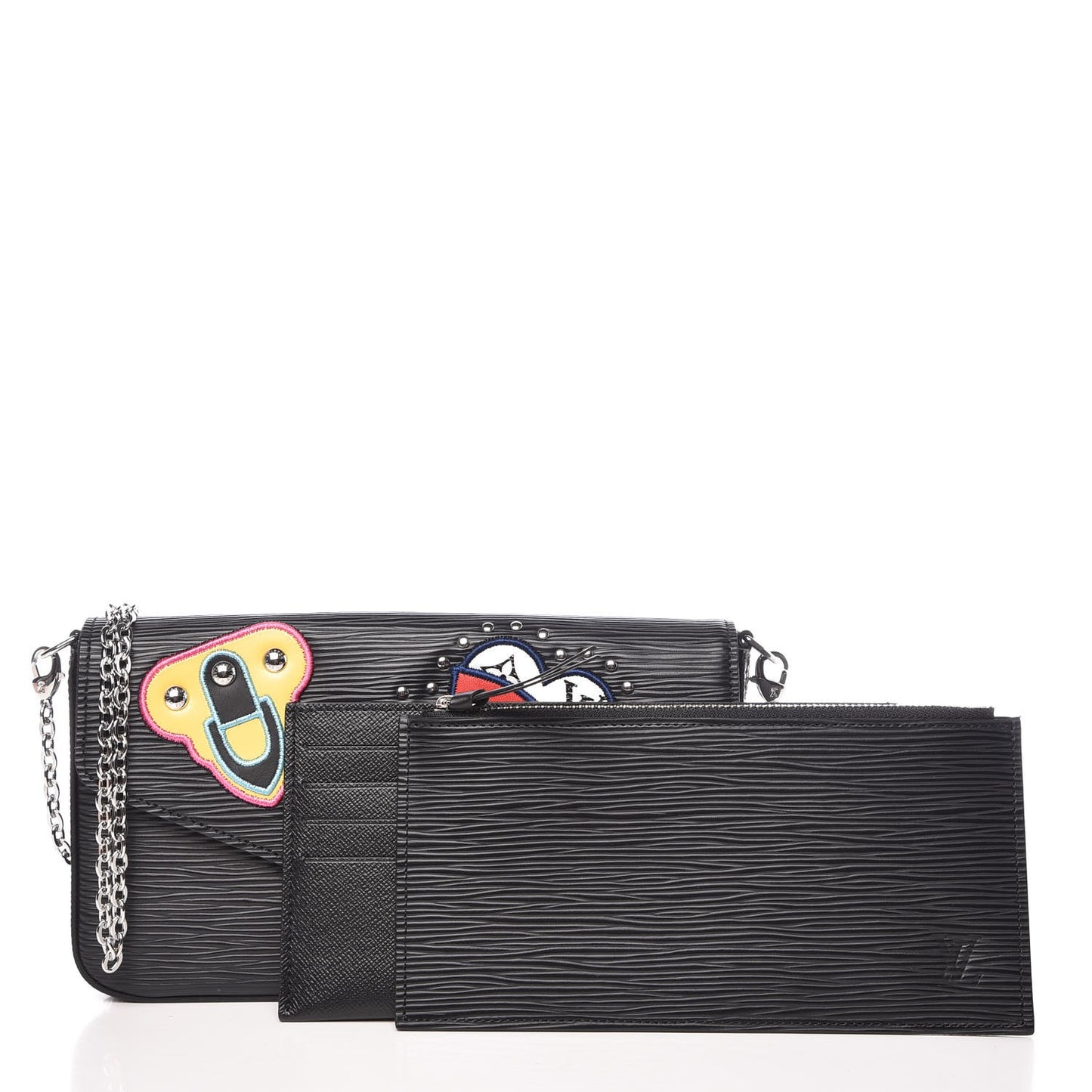 Epi LV Stories Pochette Felicie Black