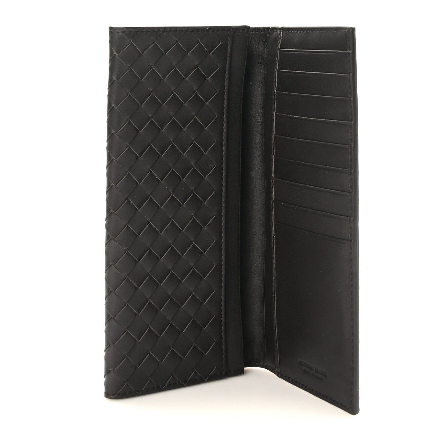 Bottega Veneta Nappa Intrecciato Flap Wallet Black 5 of 7