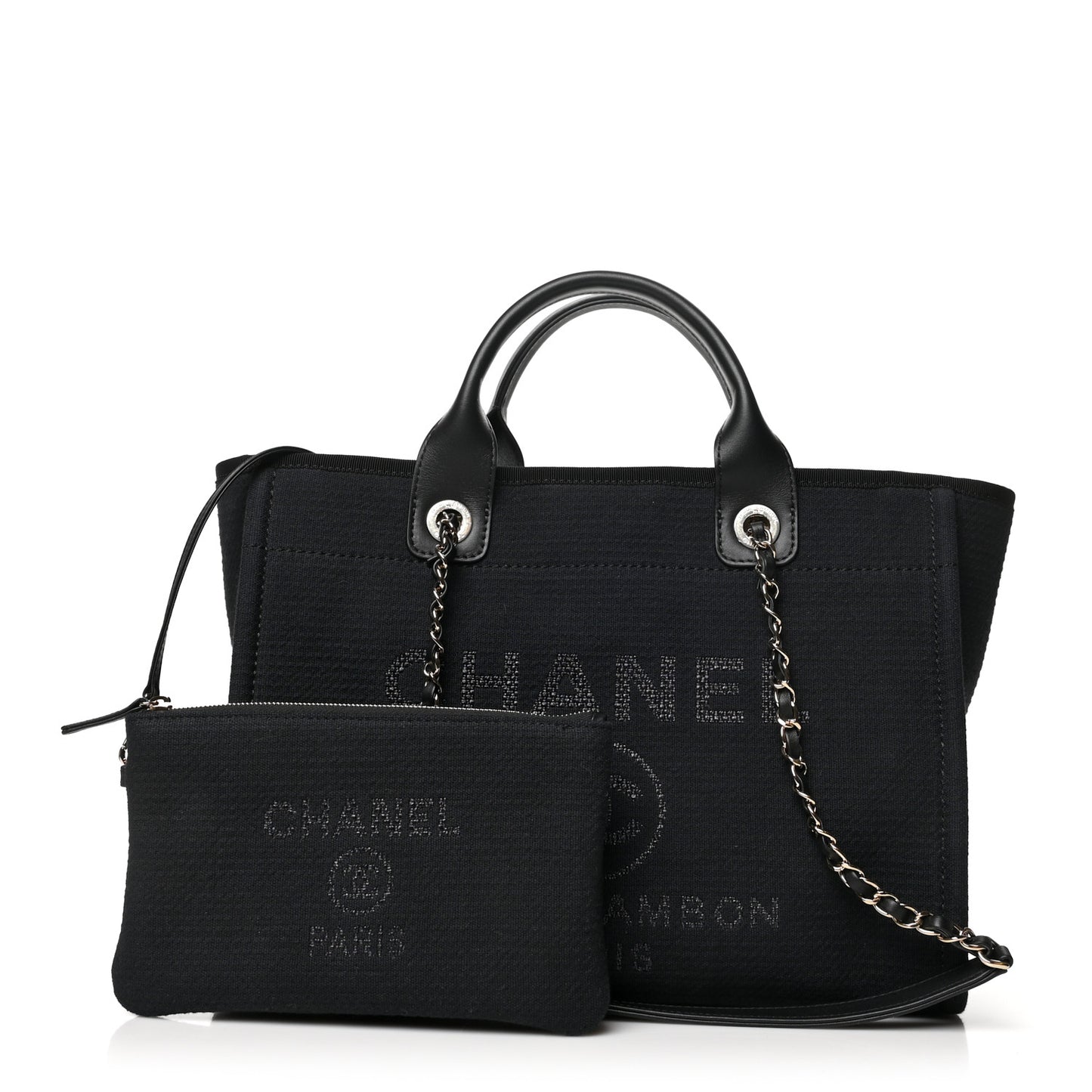 Mixed Fibers Small Deauville Tote Black