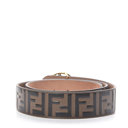 Fendi Vitello F is Fendi Bi-Color FF 1974 Embossed Belt 85 34 Maya Black 3 of 6