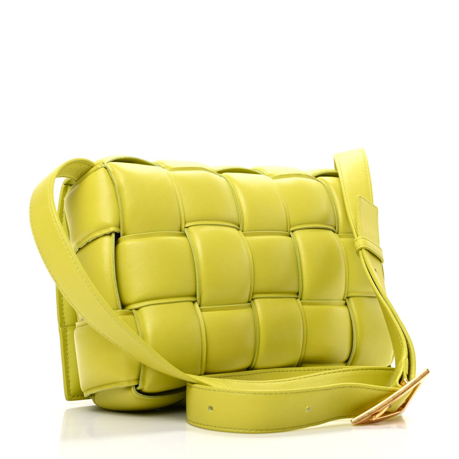 Bottega Veneta Nappa Maxi Intreccio Padded Cassette Crossbody Bag Kiwi 3 of 8