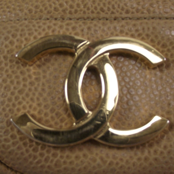 Caviar Shoulder Bag Beige