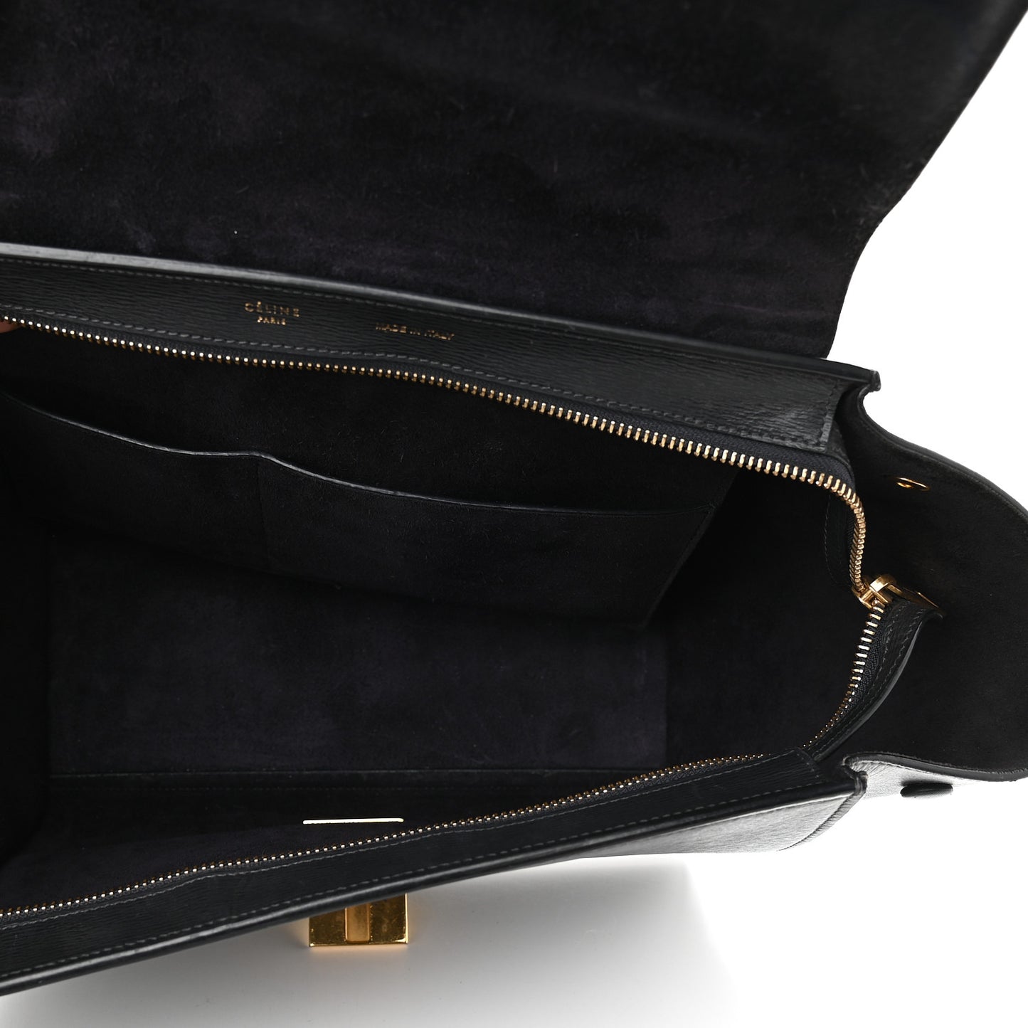 Liege Calfskin Small Trapeze Black