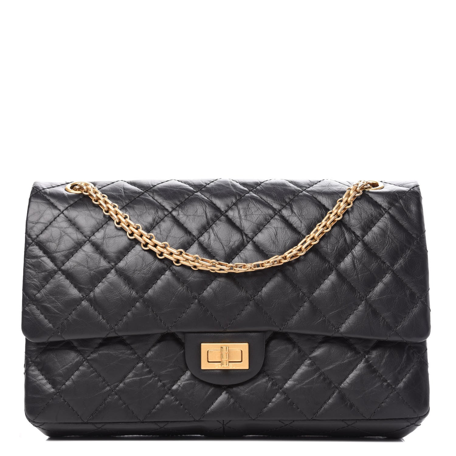 Chanel Aged Calfskin Quilted 2.55 Reissue 226 Flap Black 1 of 11