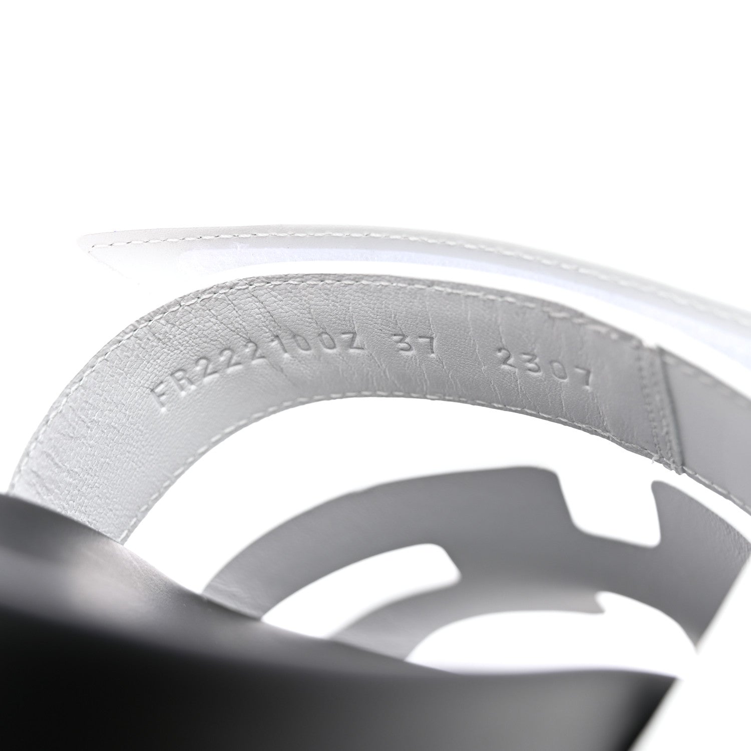 Hermes Calfskin Womens Chypre Sandals 37 White 8 of 9