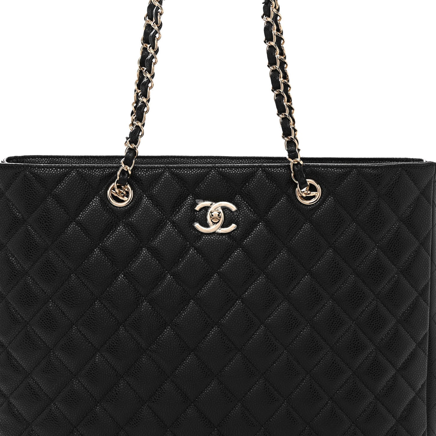 Chanel Caviar Quilted Large Shopping Tote Black 7 of 9