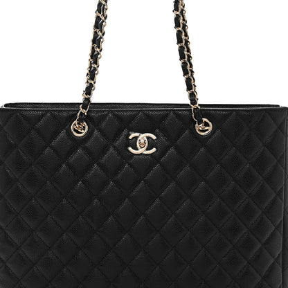 Chanel Caviar Quilted Large Shopping Tote Black 7 of 9
