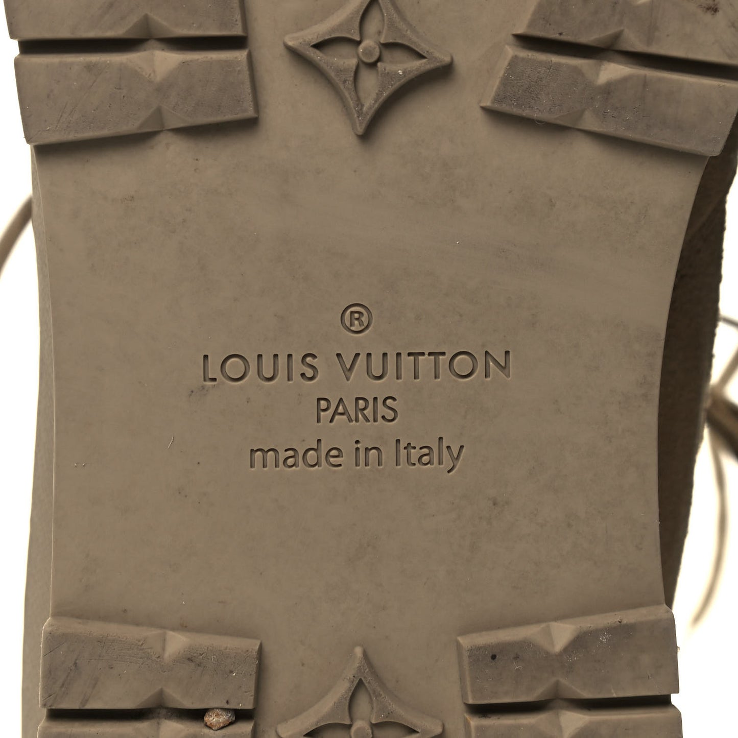 Monogram Harlem Mens Ankle Boots 10.5 Beige