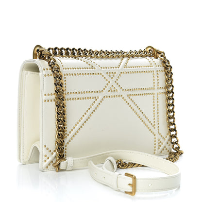 Christian Dior Lambskin Studded Medium Diorama Flap Bag Latte 3 of 11
