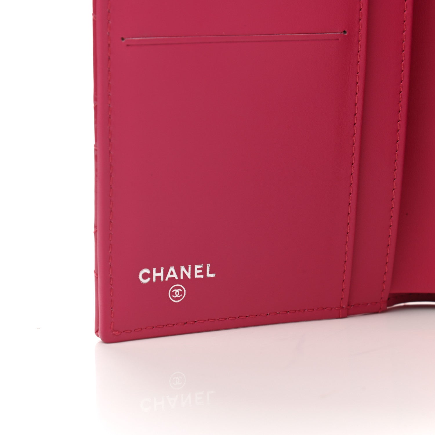 Chanel Patent Quilted Large Flap Wallet Pink 6 of 8