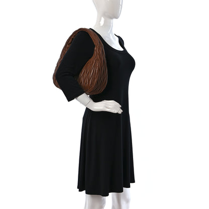 Miu Miu Nappa Matelasse Wander Large Hobo Cognac 2 of 9