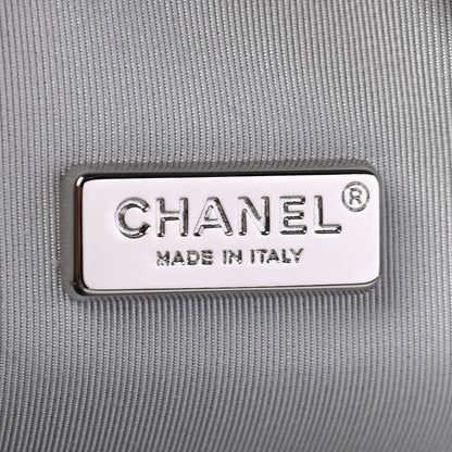 Chanel Metallic Aged Calfskin Patent Planet Minaudiere Shoulder Bag Silver 5 of 6