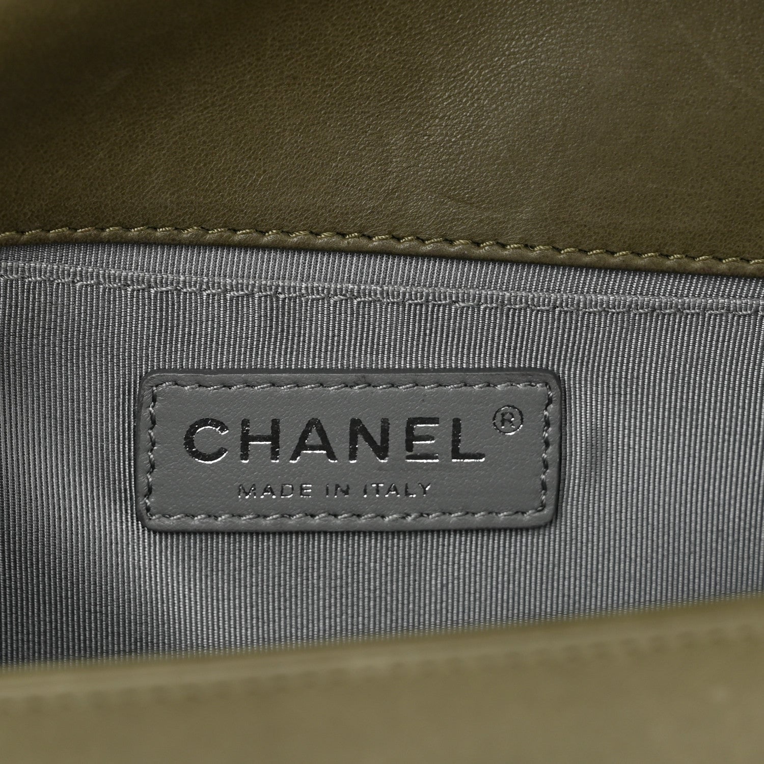 Chanel Calfskin Quilted Medium Boy Flap Green 6 of 10