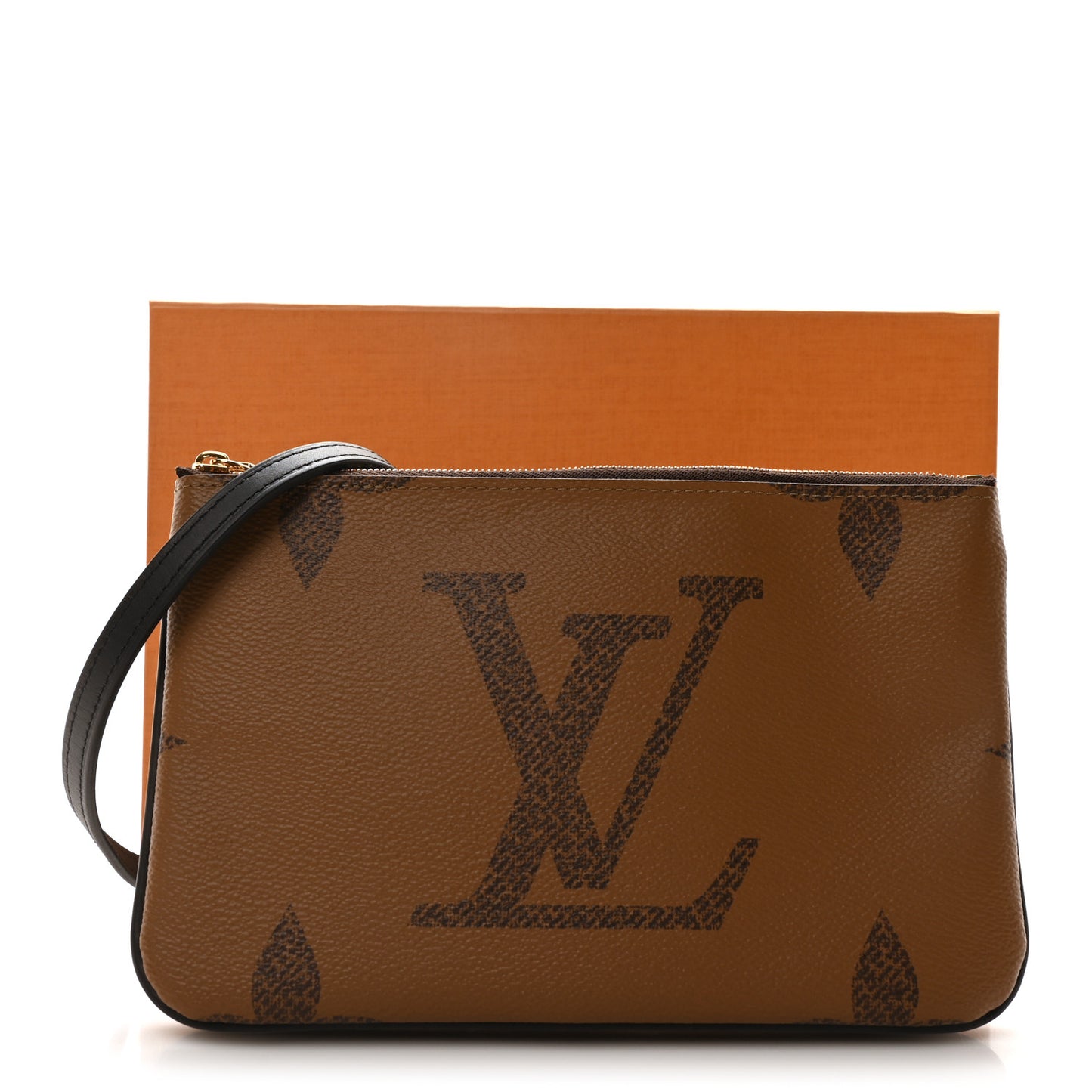 Reverse Monogram Giant Double Zip Pochette