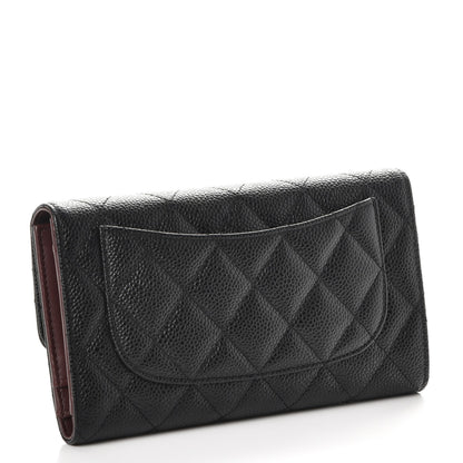 Chanel Caviar Quilted Large Flap Wallet Black 2 of 8