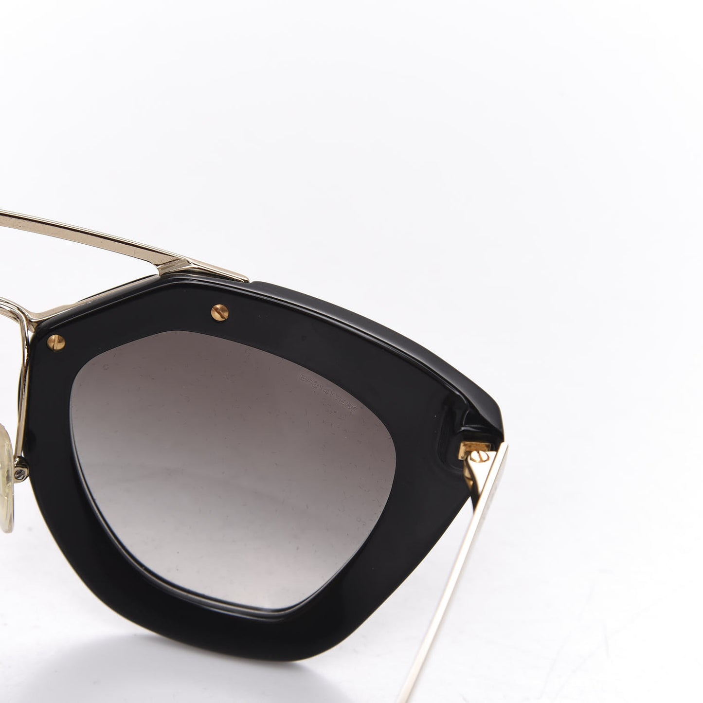 Acetate Cinema Sunglasses SPR 09Q Black