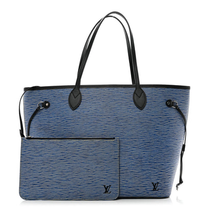 Louis Vuitton Epi Neverfull MM Denim Light 1 of 9
