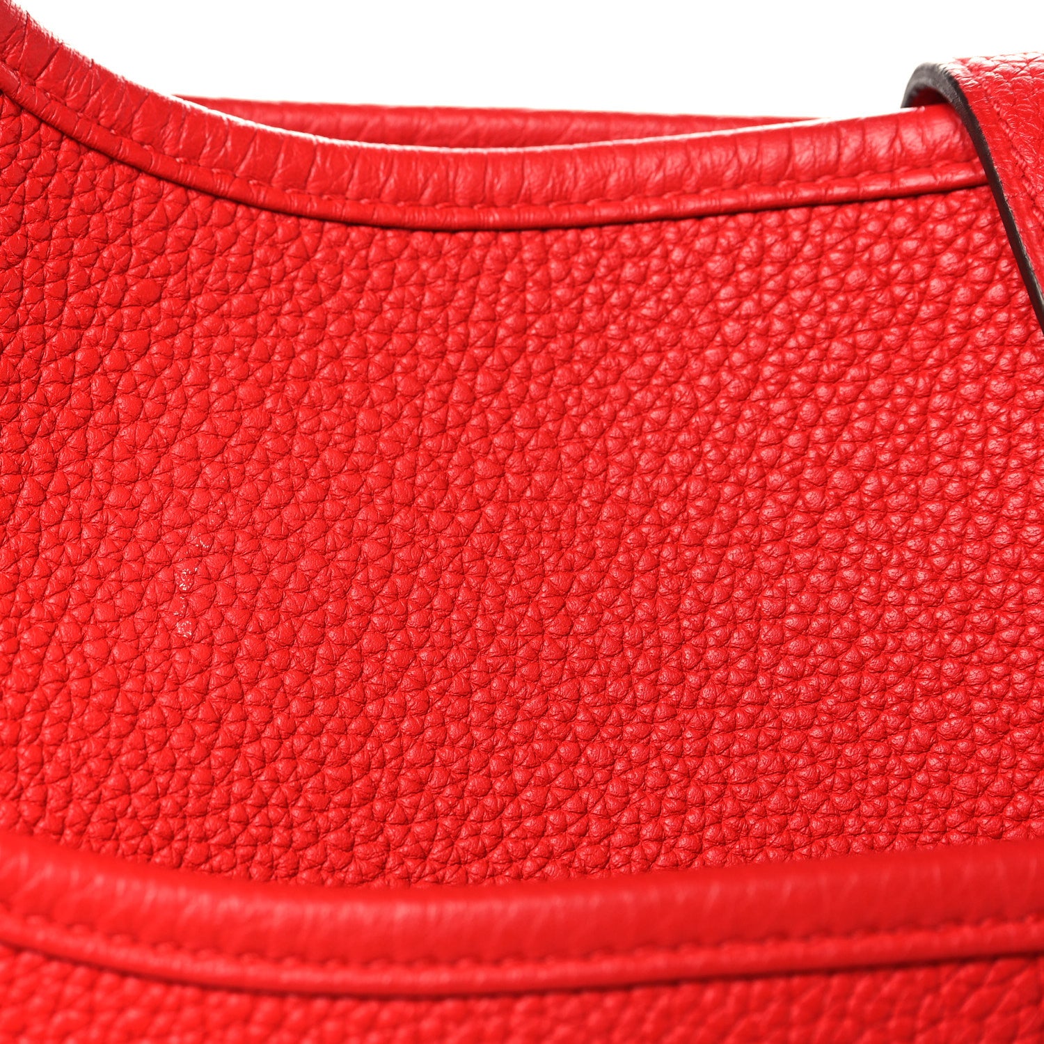 Hermes Taurillon Clemence EVELYNE III PM Rouge de Coeur 11 of 12