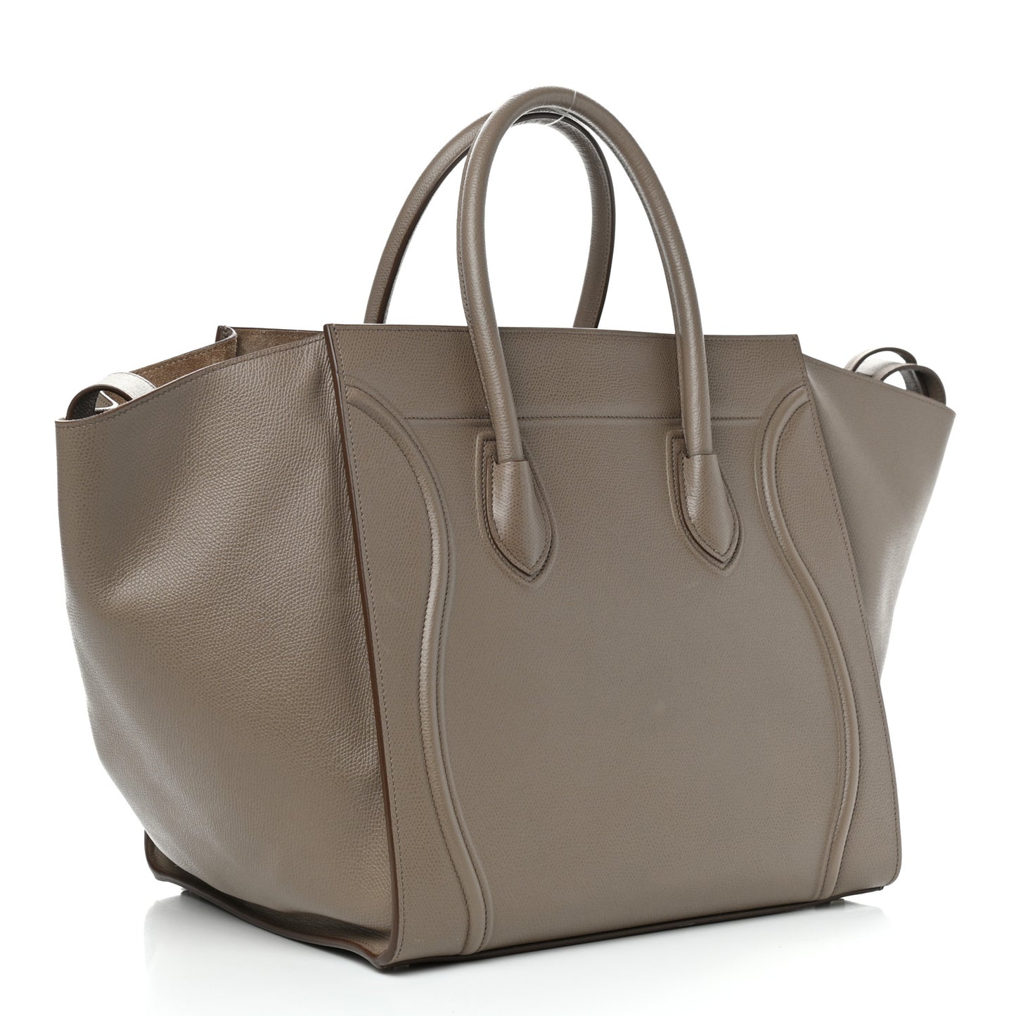 Baby Grained Calfskin Medium Phantom Luggage Taupe