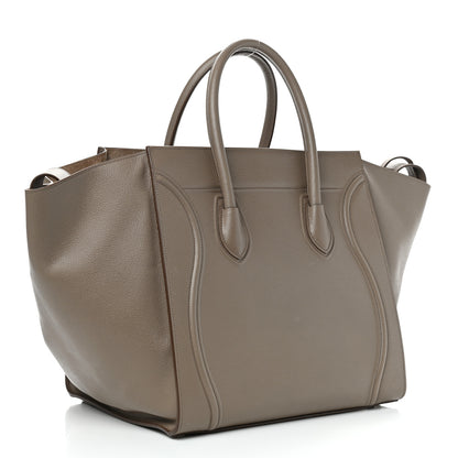 Celine Baby Grained Calfskin Medium Phantom Luggage Taupe 3 of 9