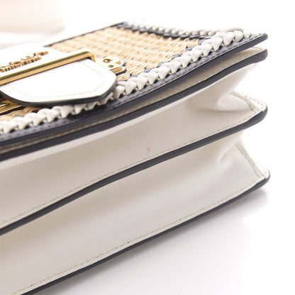 Prada City Calf Raffia Saffiano Cahier Bag Naturale White 12 of 14