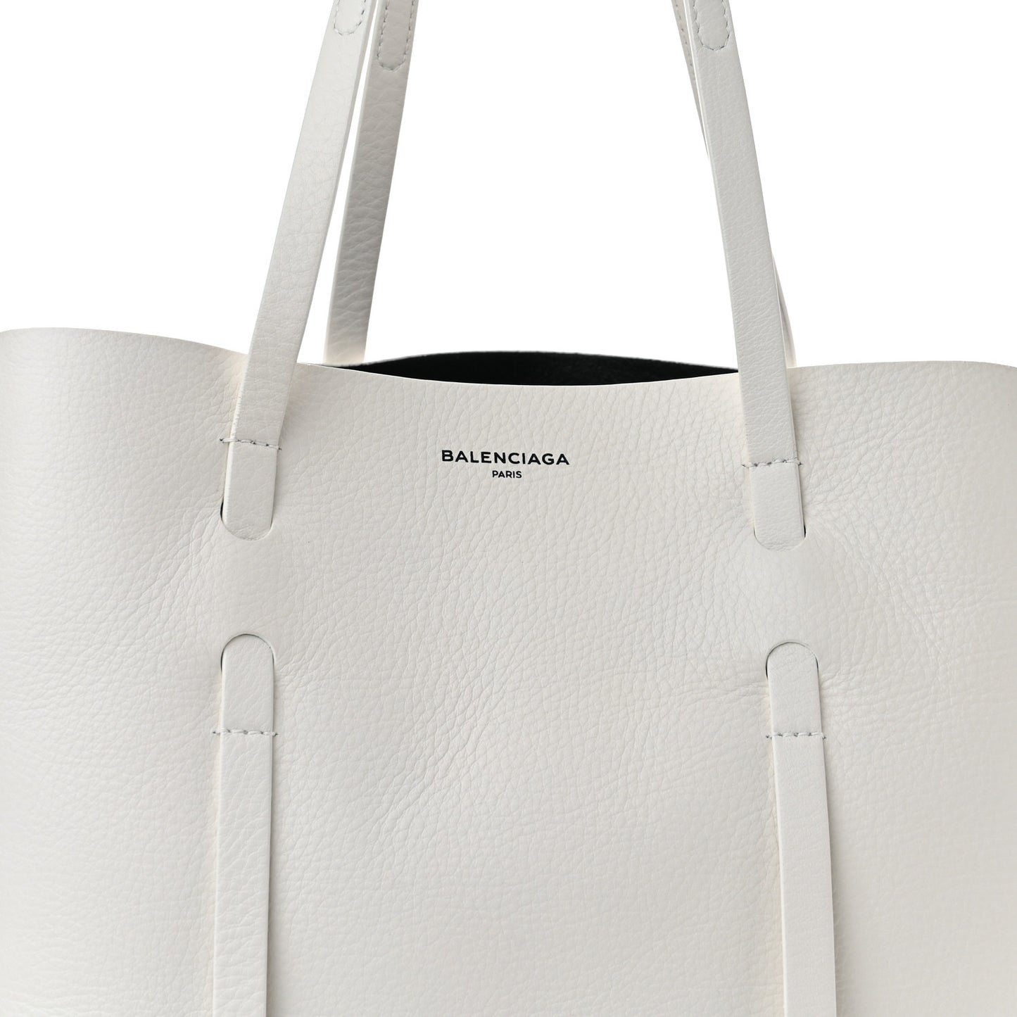 Veau Baltimore Double Sided Small Everyday Tote Optic White Black