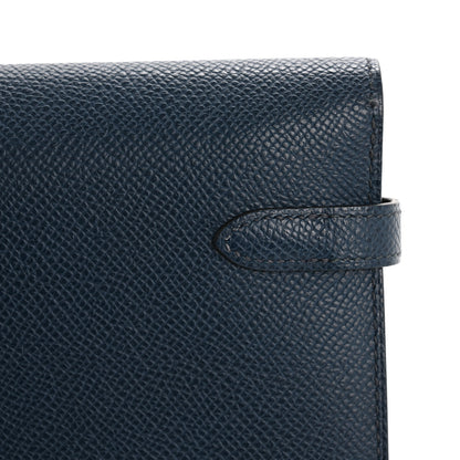 Hermes Epsom Kelly Longue Wallet Bleu de Prusse 12 of 13