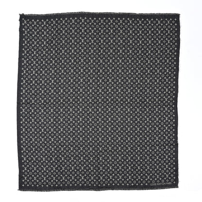 Louis Vuitton Cotton Wool Silk My Daily Denim Shawl Gray 1 of 3