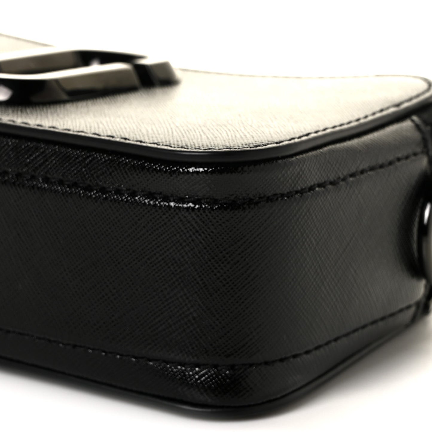 Saffiano Small Snapshot Camera Bag Black
