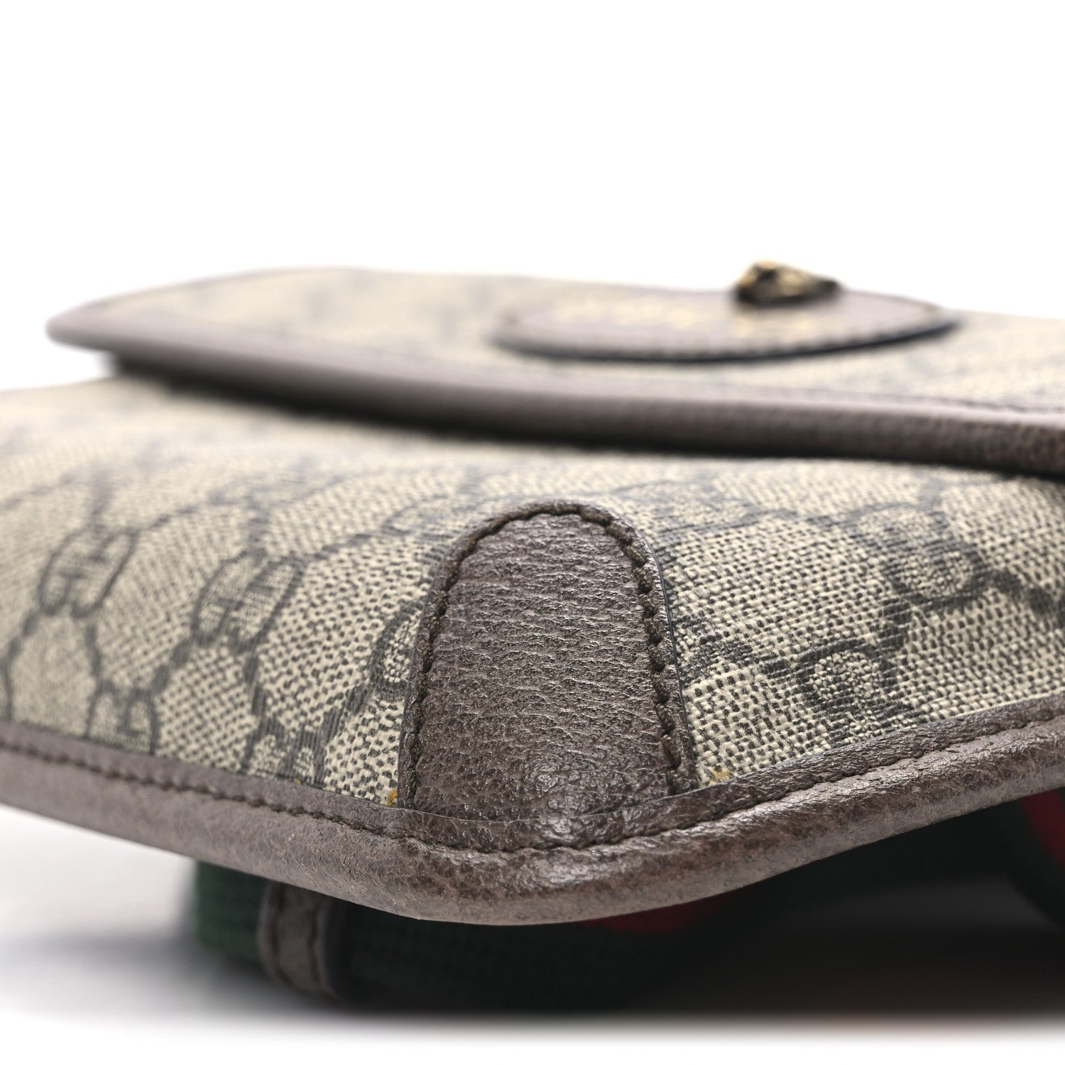 Gucci GG Supreme Monogram Neo Vintage Web Belt Bag Brown 10 of 11