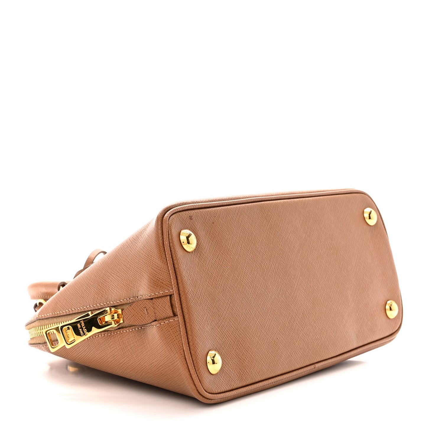 Saffiano Lux Small Promenade Tote Caramel