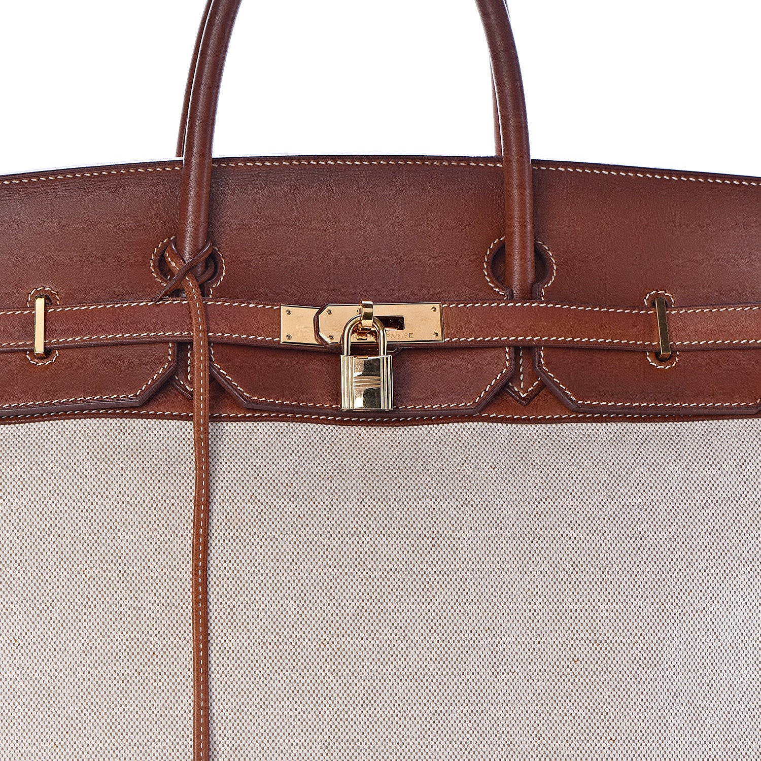 Hermes Toile Barenia Birkin 40 Fauve 37 of 37
