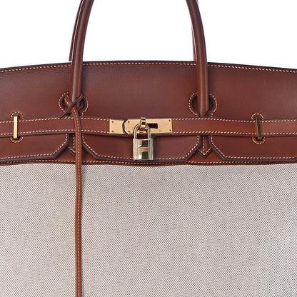 Hermes Toile Barenia Birkin 40 Fauve 37 of 37