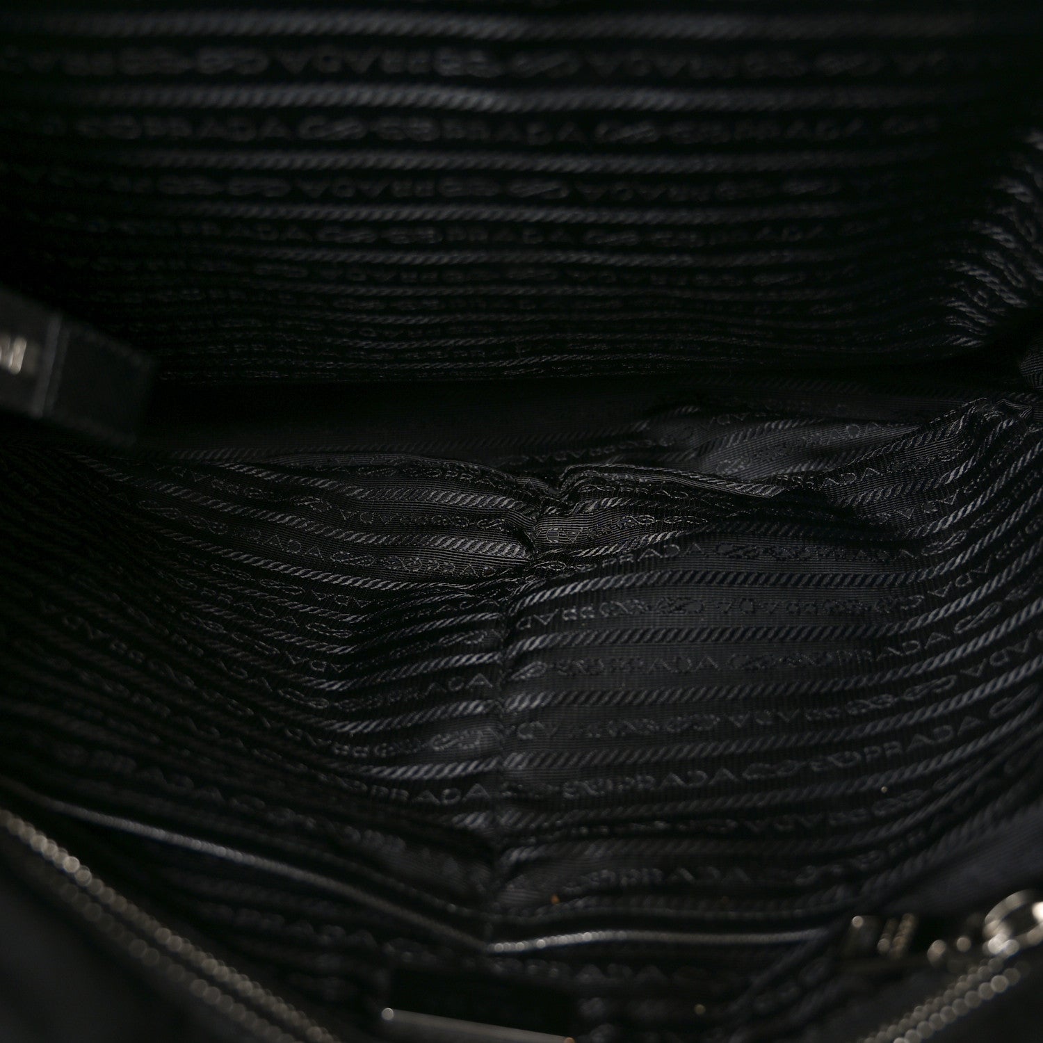 Prada Nylon Vela Baby Bag Black 5 of 9