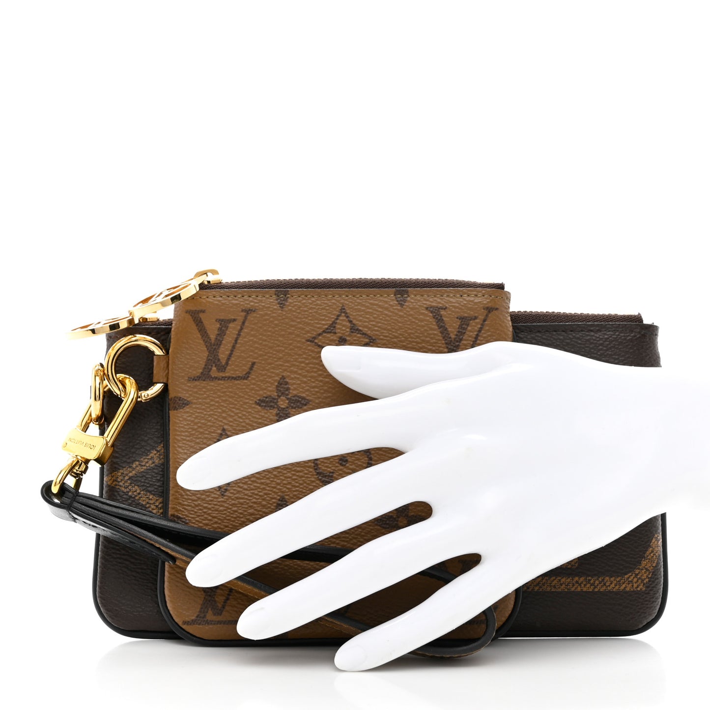 Reverse Monogram Giant Trio Pouch