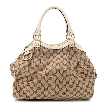 Gucci Monogram Medium Sukey Tote Off White 1 of 14