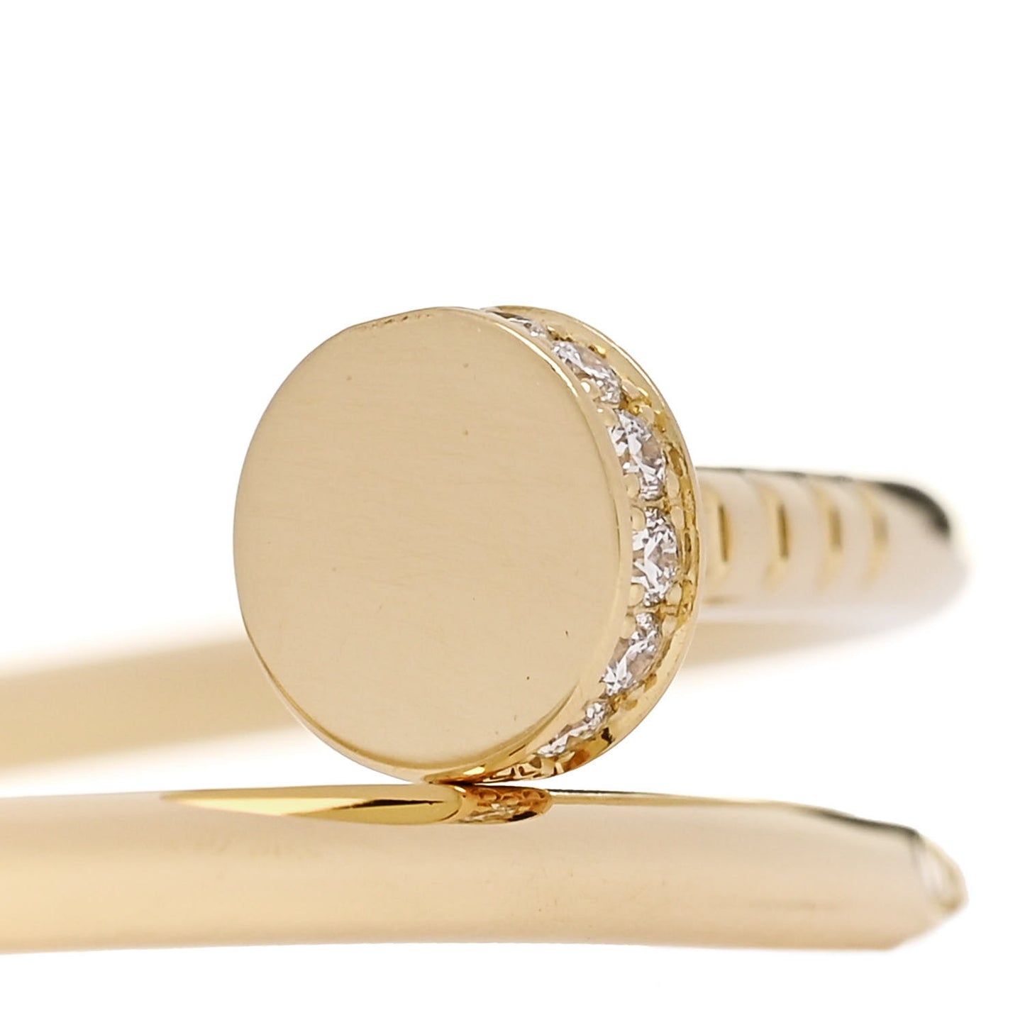 18K Yellow Gold Diamond Small Juste Un Clou Bracelet 15