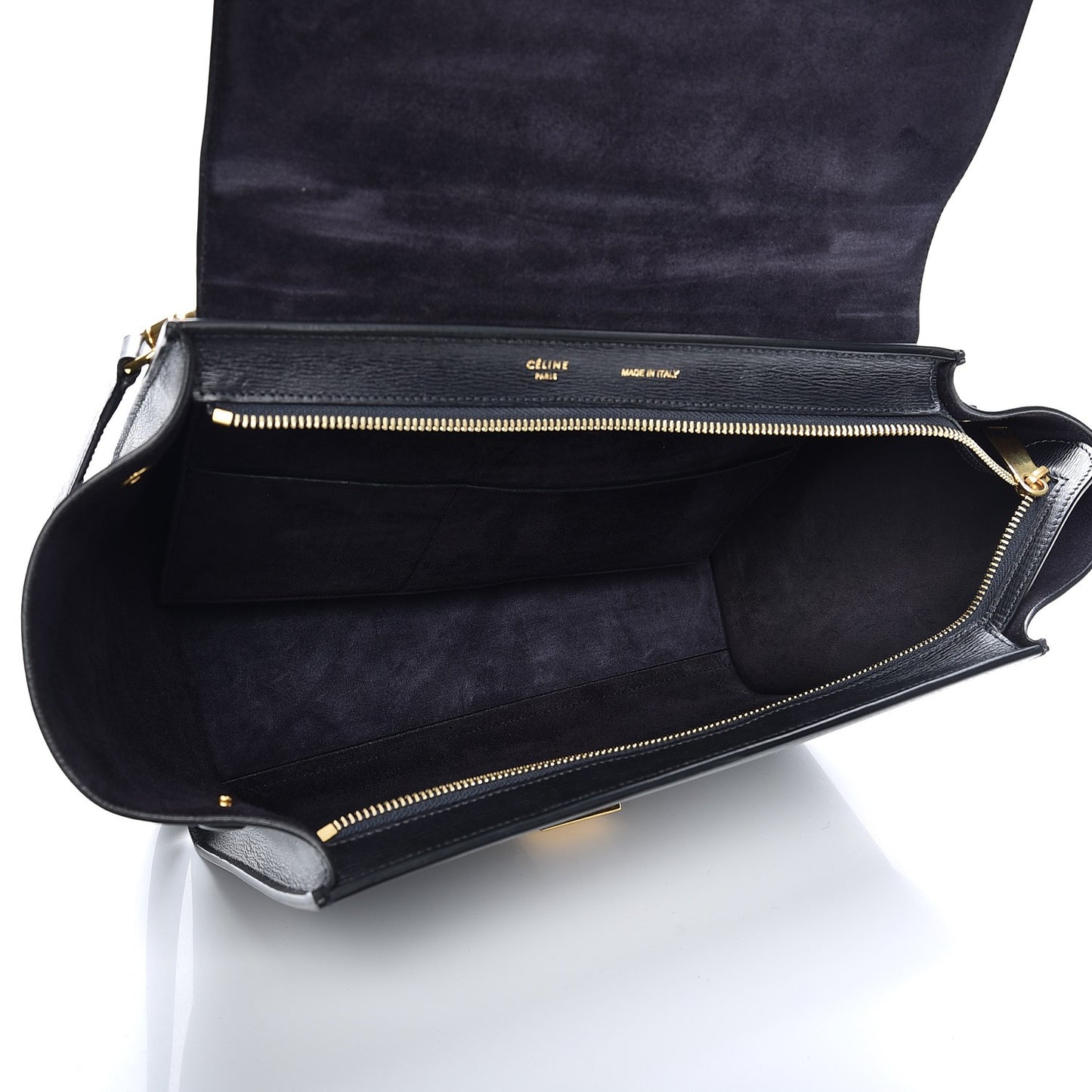 Liege Calfskin Small Trapeze Black