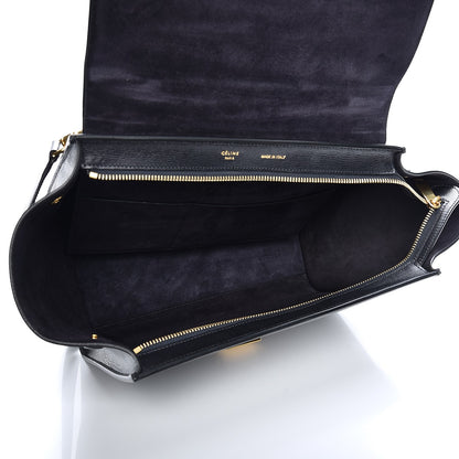 Celine Liege Calfskin Small Trapeze Black 6 of 7