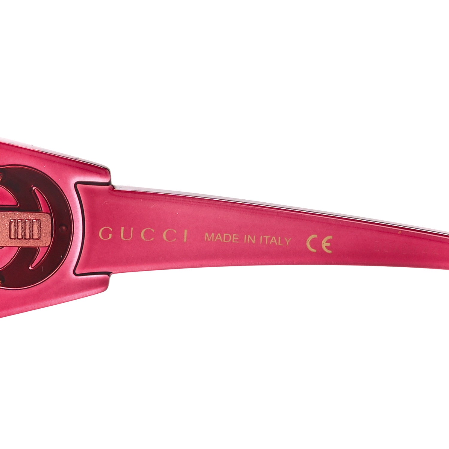Gucci Acetate Round Sunglasses GG0875S Burgundy Orange 6 of 9