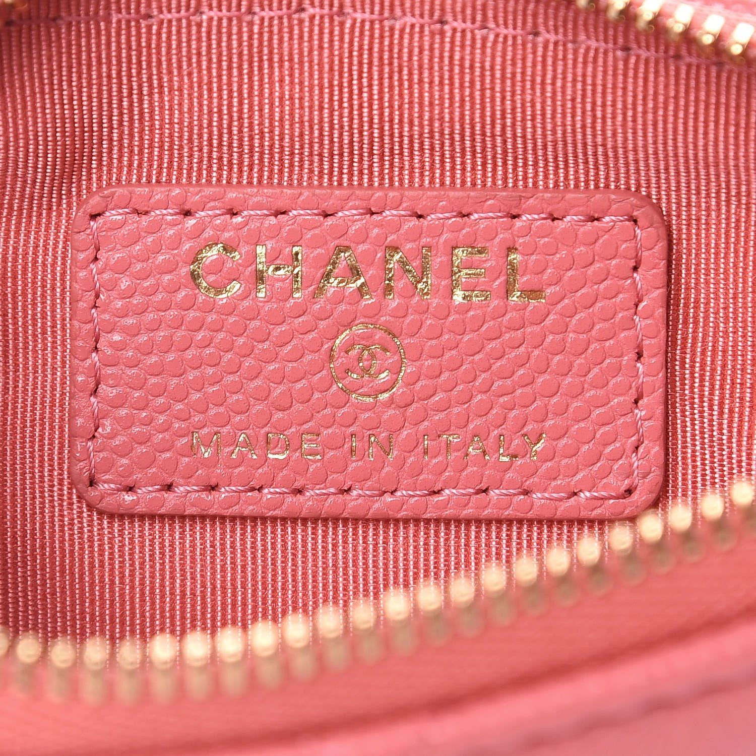 Chanel Caviar Quilted Small Cosmetic Case Pink 6 of 7